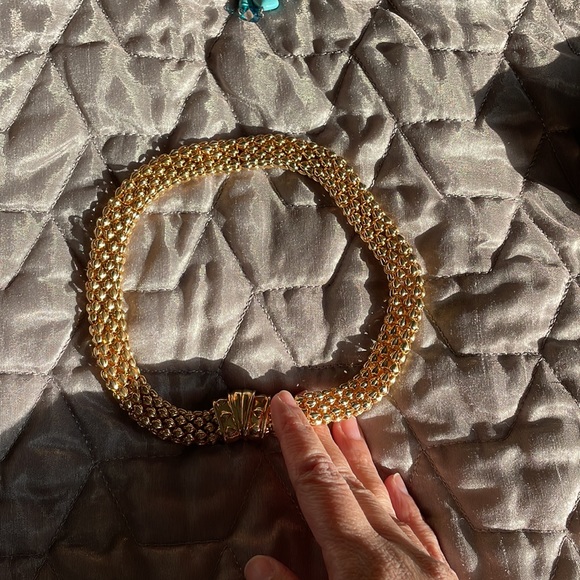 💫💫💫Turquoise necklace, Fossil silver studs, costume gold necklace 💫💫💫💫 - Picture 4 of 8